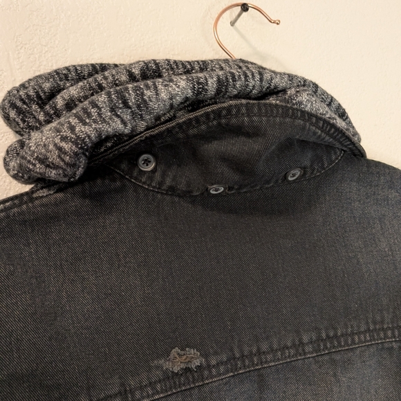 Free People Mixed Media Denim Jacket - Picture 7 of 12